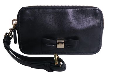 Mulberry Bow Wristlet, front view
